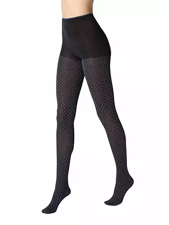OROBLU | Modestrumpfhose TIE PATTERN 50 black / skiy | 